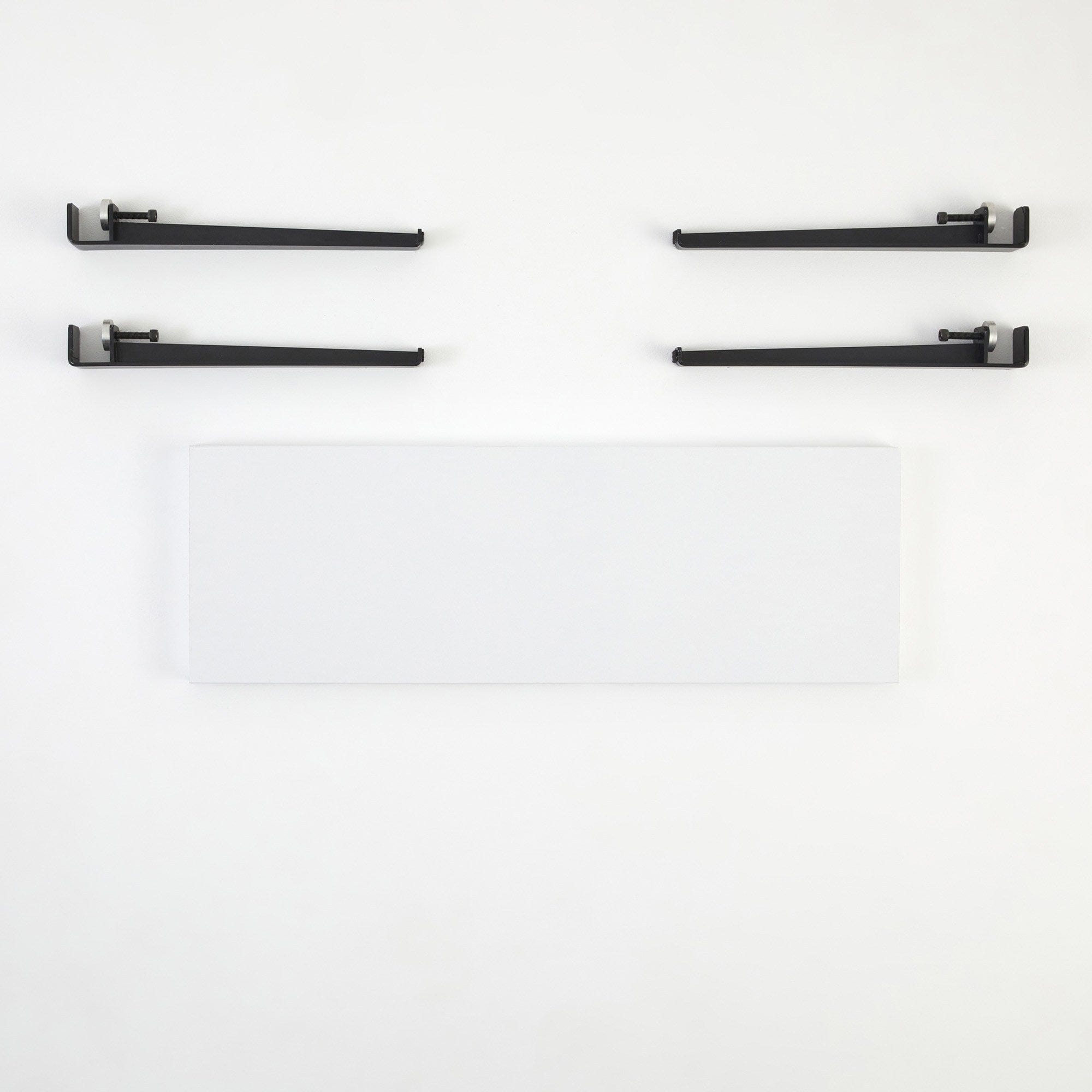 Banca din pal si metal, Khalkeus Alb / Negru, l90xA30xH45 cm (2)