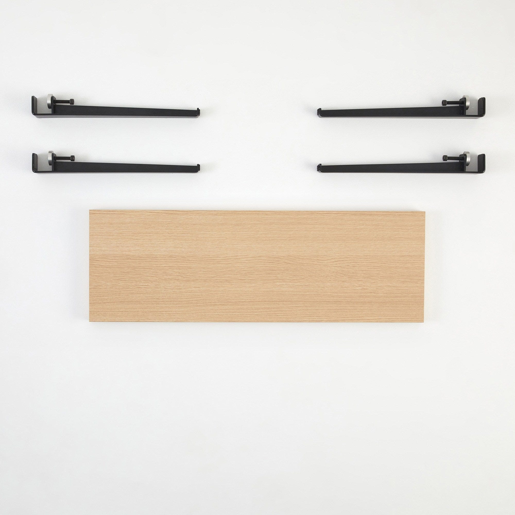 Banca din pal si metal, Khalkeus Natural / Negru, l90xA30xH45 cm (2)