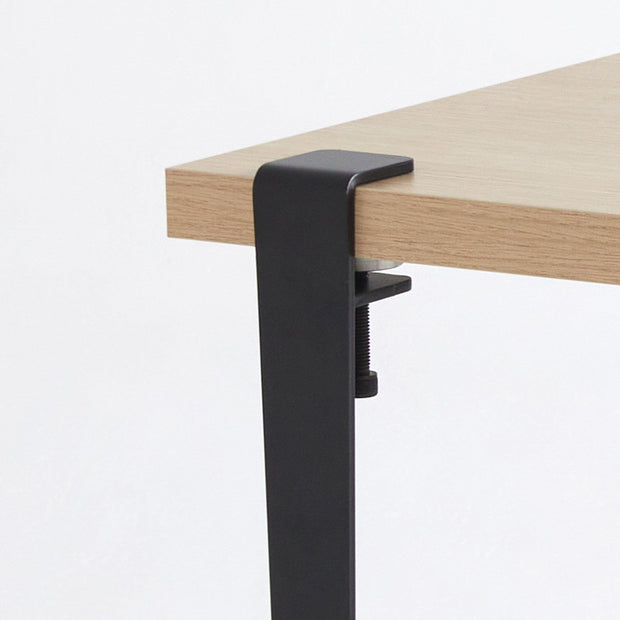 Banca din pal si metal, Khalkeus Natural / Negru, l90xA30xH45 cm (3)