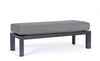 Banca pentru gradina / terasa, din aluminiu si material textil, Hendrix Antracit, l120xA45xH41 cm (8)