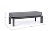 Banca pentru gradina / terasa, din aluminiu si material textil, Hendrix Antracit, l120xA45xH41 cm (9)