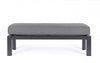 Banca pentru gradina / terasa, din aluminiu si material textil, Hendrix Antracit, l120xA45xH41 cm (10)