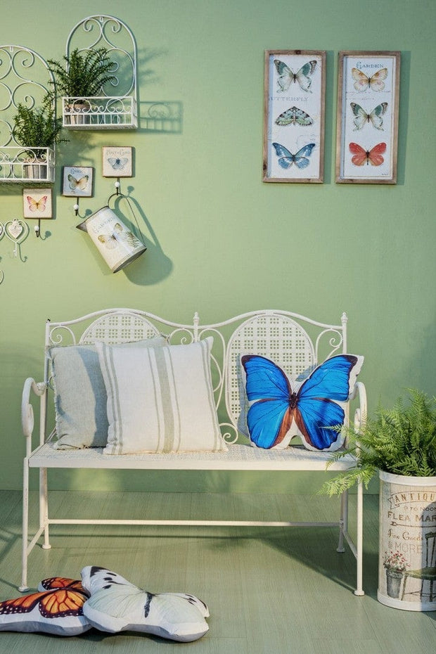 Banca pliabila pentru gradina / terasa, din metal, Emily Alb, l115xA60xH92 cm (7)