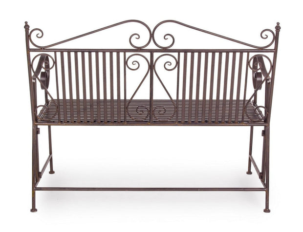 Banca pliabila pentru gradina / terasa, din metal, Melanie Maro, l115xA60xH92 cm (3)