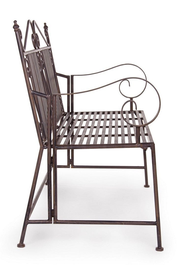 Banca pliabila pentru gradina / terasa, din metal, Melanie Maro, l115xA60xH92 cm (4)