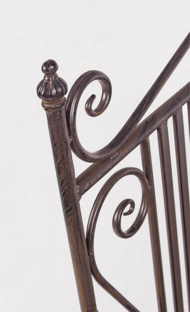 Banca pliabila pentru gradina / terasa, din metal, Melanie Maro, l115xA60xH92 cm (5)