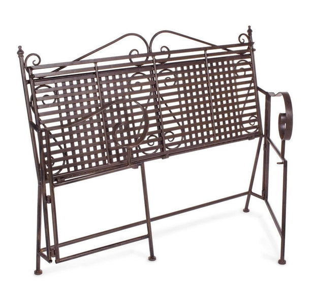 Banca pliabila pentru gradina / terasa, din metal, Melanie Maro, l115xA60xH92 cm (6)