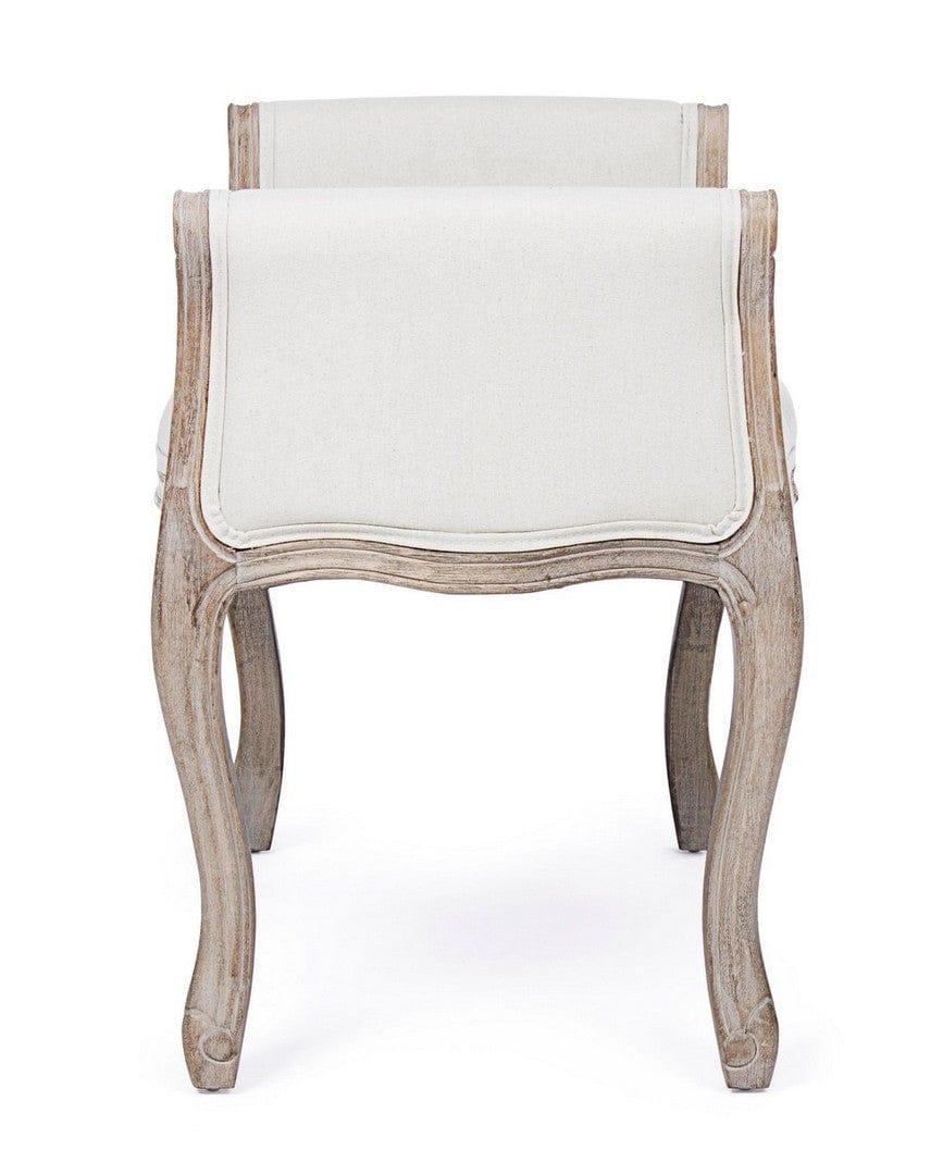 Banca tapitata cu stofa, Diva Natural, l71xA48xH60 cm (3)