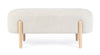 Banca tapitata cu stofa si picioare din lemn, Dayla Natural, l108xA41,5xH48 cm (2)