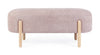 Banca tapitata cu stofa si picioare din lemn, Dayla Roz Antic, l108xA41,5xH48 cm (2)