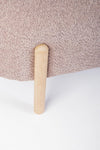 Banca tapitata cu stofa si picioare din lemn, Dayla Roz Antic, l108xA41,5xH48 cm (3)