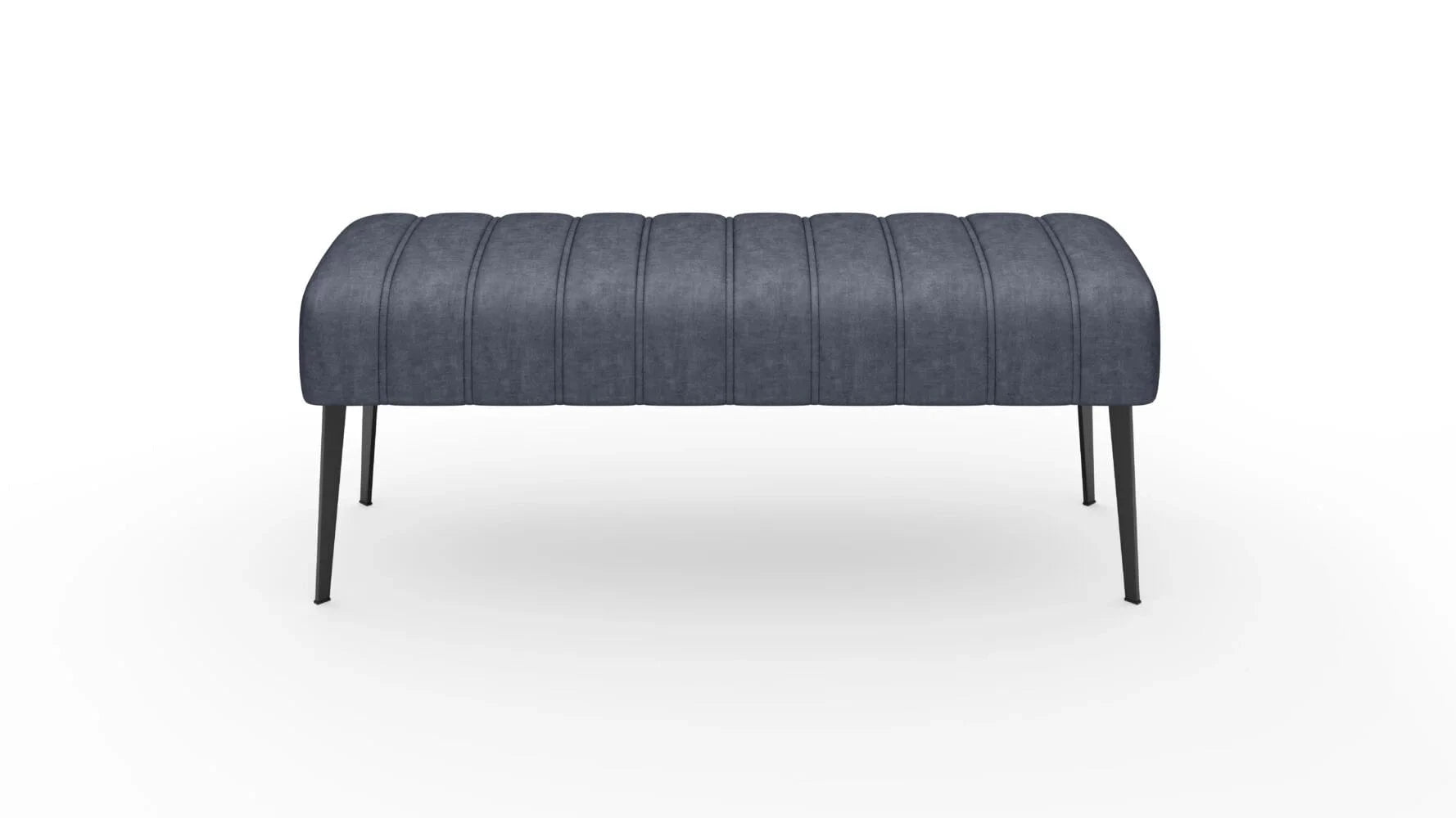 Wersal Banca tapitata cu stofa si picioare metalice, Altis, l133xA47xH54 cm