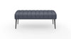 Wersal Banca tapitata cu stofa si picioare metalice, Altis, l133xA47xH54 cm
