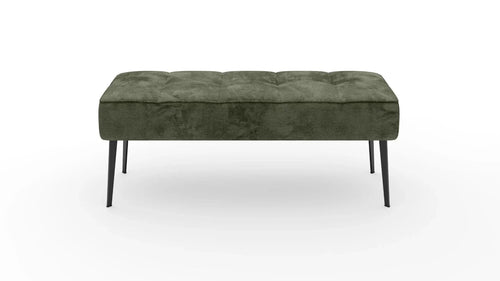 Wersal Banca tapitata cu stofa si picioare metalice, Bancos, l133xA47xH54 cm