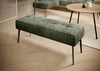 Wersal Banca tapitata cu stofa si picioare metalice, Bancos, l133xA47xH54 cm