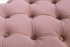 Banca tapitata cu stofa si picioare metalice, Giacinta Velvet Roz, l103xA46xH40 cm (6)
