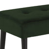 Actona Banca tapitata cu stofa si picioare metalice Glory Velvet Verde / Negru, l95xA38xH45 cm