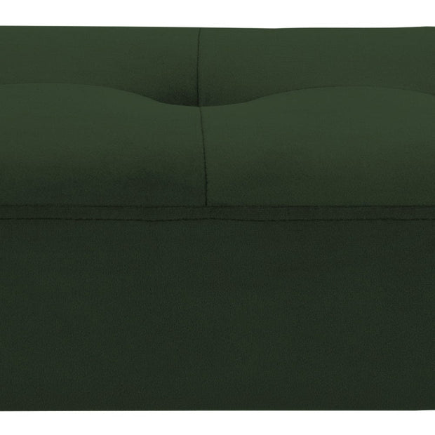 Actona Banca tapitata cu stofa si picioare metalice Glory Velvet Verde / Negru, l95xA38xH45 cm