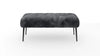 Wersal Banca tapitata cu stofa si picioare metalice, Milos, l133xA47xH54 cm