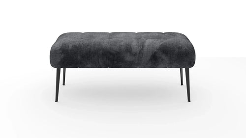 Wersal Banca tapitata cu stofa si picioare metalice, Milos, l133xA47xH54 cm