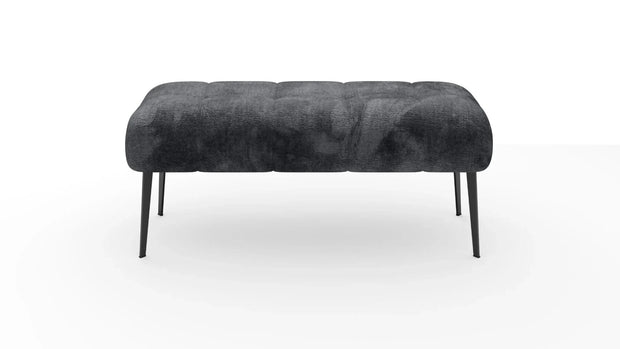 Wersal Banca tapitata cu stofa si picioare metalice, Milos, l133xA47xH54 cm