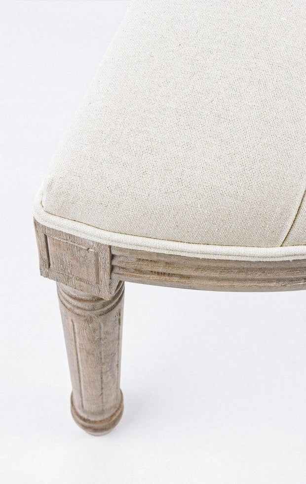 Banca tapitata cu stofa, Tilde Natural, l125xA42xH48 cm (5)