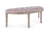 Banca tapitata cu stofa, Tilde Velvet Lila, l125xA42xH48 cm