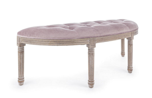 Banca tapitata cu stofa, Tilde Velvet Lila, l125xA42xH48 cm
