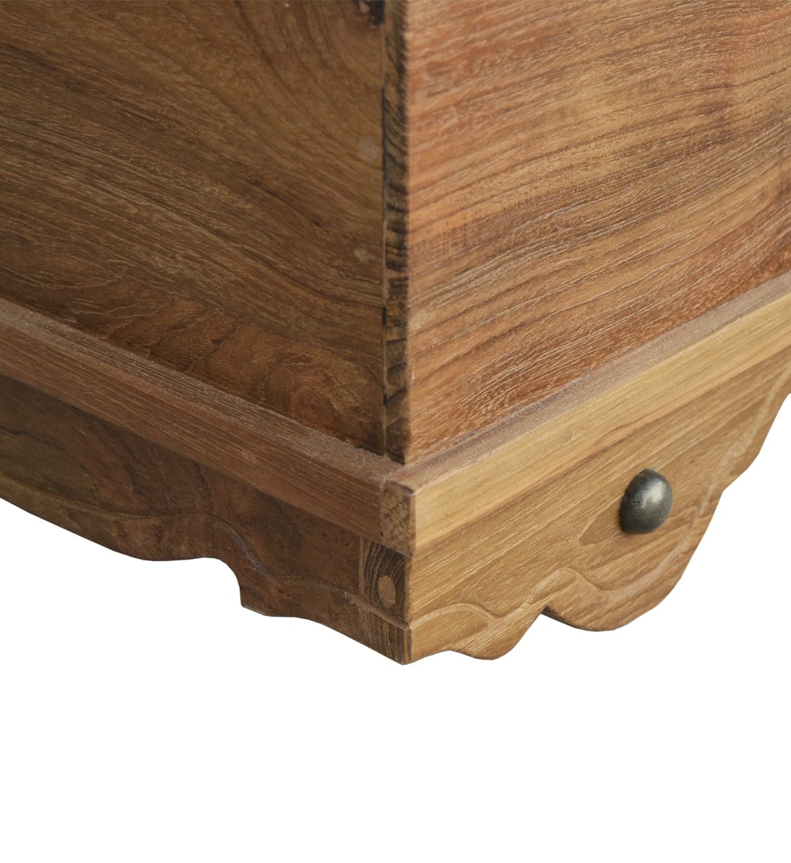 Banca din lemn cu 1 sertar si spatiu de depozitare, Teak Anne Small Nuc, l100xA40xH45 cm (8)