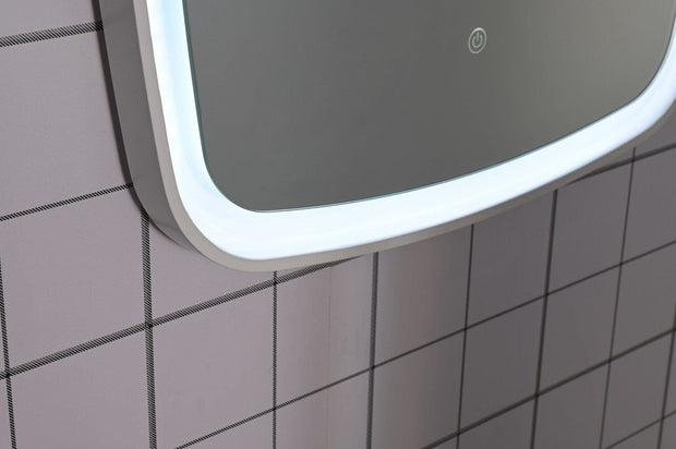 Bathzone BATHZONE, Oglinda Baie Dafta 49 cu Iluminare Led si Touch Senzor, IP44, 6500K, 1320LM, Dreptunghiulara l60xH80 cm