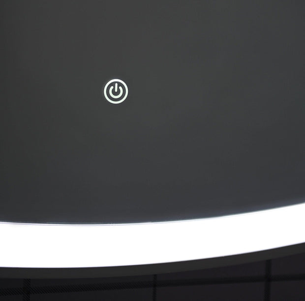 Bathzone BATHZONE, Oglinda Baie Dafta 49 cu Iluminare Led si Touch Senzor, IP44, 6500K, 1320LM, Dreptunghiulara l60xH80 cm