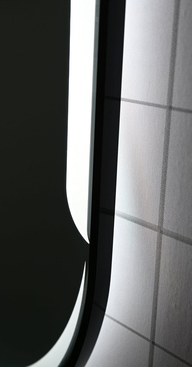 Bathzone BATHZONE, Oglinda Baie Slim 07 cu Iluminare Led si Touch Senzor, IP44, 6500K, 2060LM, Ovala l50xH150 cm