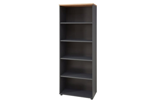 Szynaka Biblioteca din MDF Brego 03 Antracit, l75xA38xH197 cm