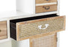 Biblioteca din MDF, cu 3 sertare si 3 usi Eloise Alb / Natural, l80xA30xH180 cm (3)