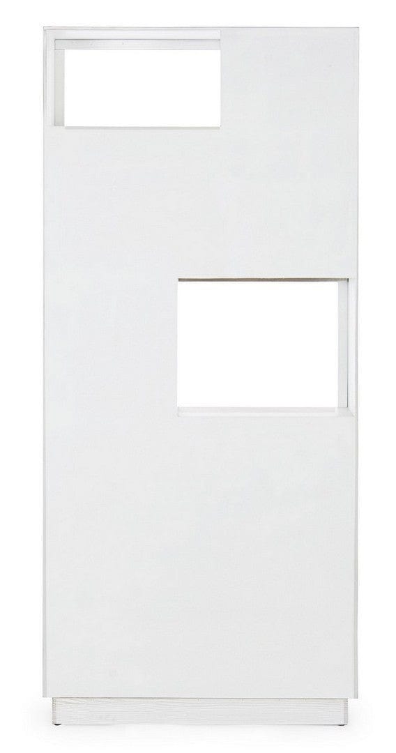 Biblioteca din MDF, cu 3 sertare si 3 usi Eloise Alb / Natural, l80xA30xH180 cm (6)