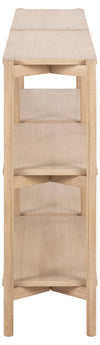 Actona Biblioteca din MDF si lemn, Braidwood Natural, l169xA30xH88,4 cm