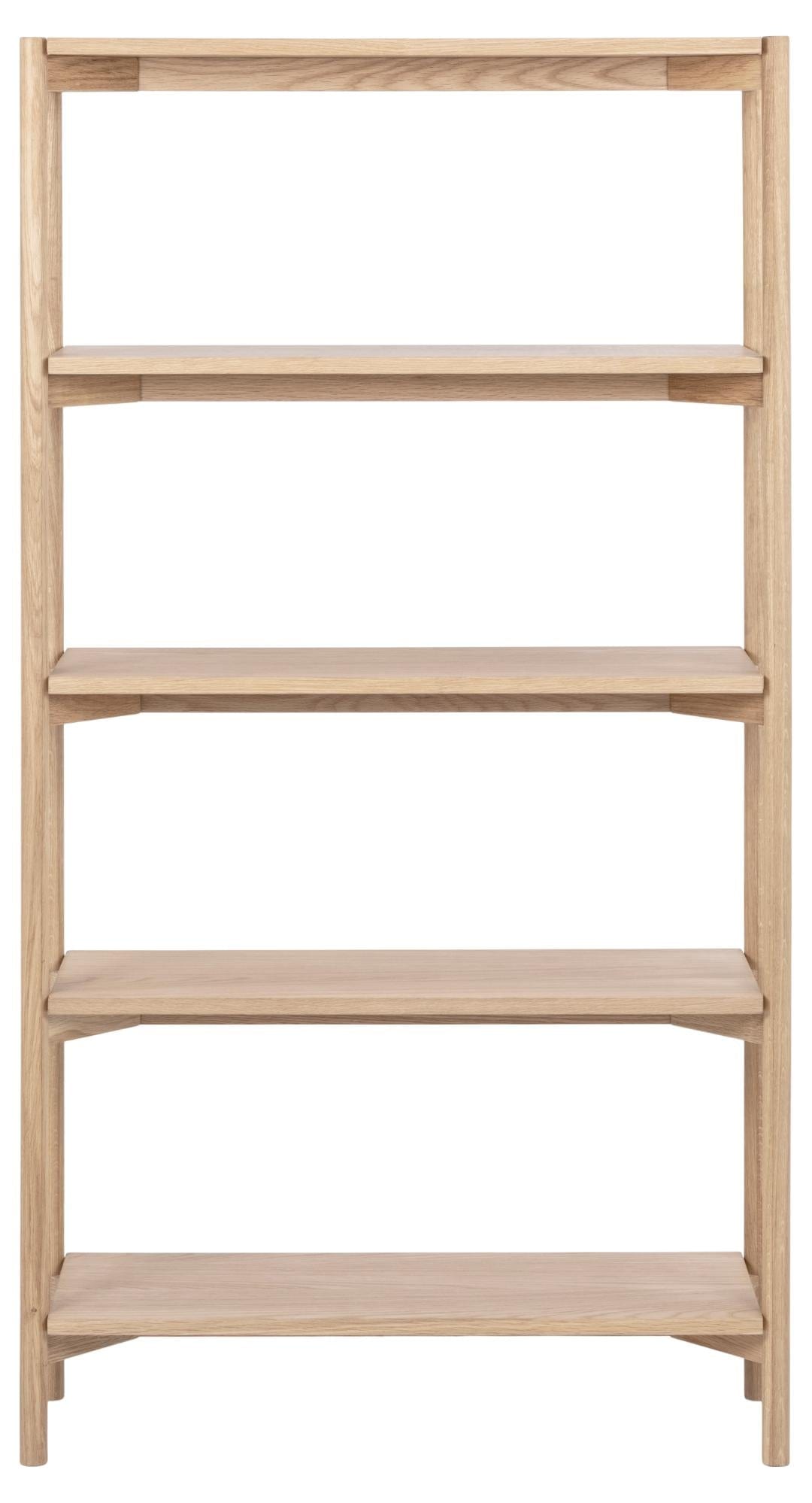 Actona Biblioteca din MDF si lemn, Braidwood Natural, l86xA30xH160 cm