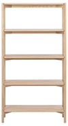 Actona Biblioteca din MDF si lemn, Braidwood Natural, l86xA30xH160 cm