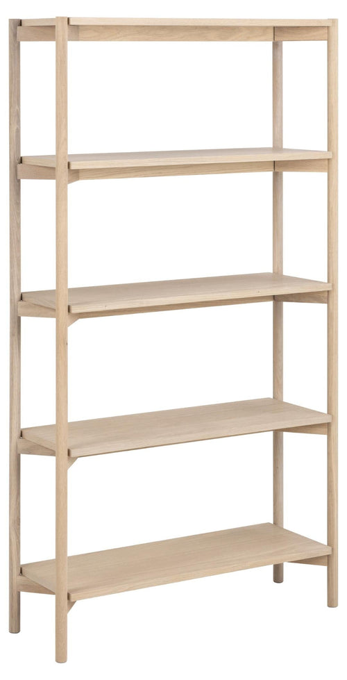 Actona Biblioteca din MDF si lemn, Oxford Natural, l86xA30xH160 cm