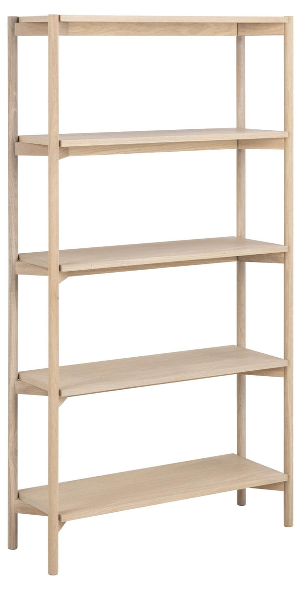 Actona Biblioteca din MDF si lemn, Oxford Natural, l86xA30xH160 cm