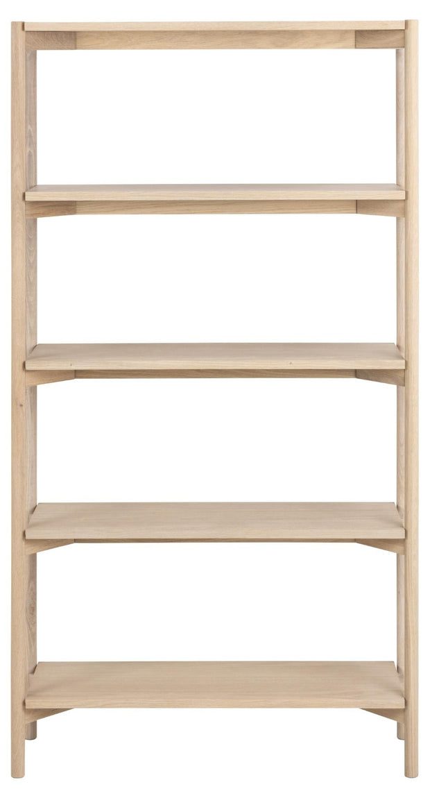 Actona Biblioteca din MDF si lemn, Oxford Natural, l86xA30xH160 cm