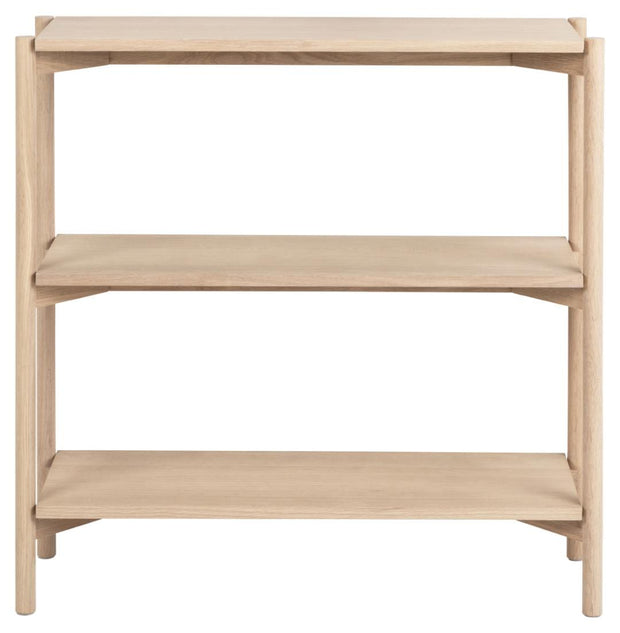 Actona Biblioteca din MDF si lemn, Oxford Natural, l86xA30xH88,5 cm