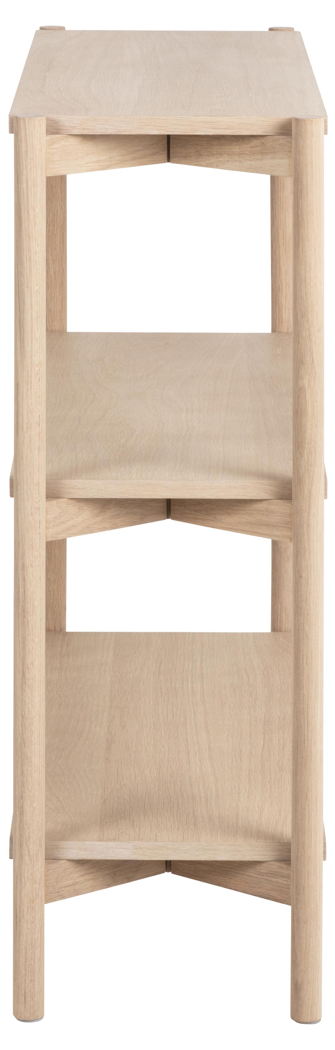 Actona Biblioteca din MDF si lemn, Oxford Natural, l86xA30xH88,5 cm