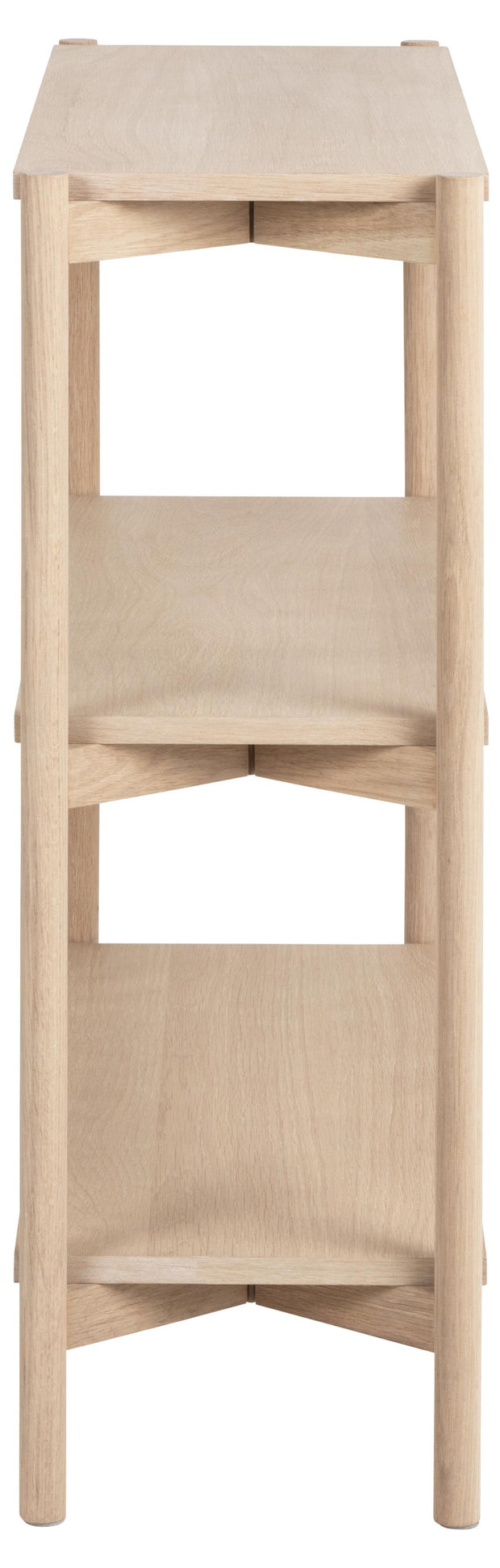 Actona Biblioteca din MDF si lemn, Oxford Natural, l86xA30xH88,5 cm