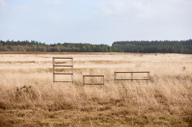 Actona Biblioteca din MDF si lemn, Oxford Natural, l86xA30xH88,5 cm