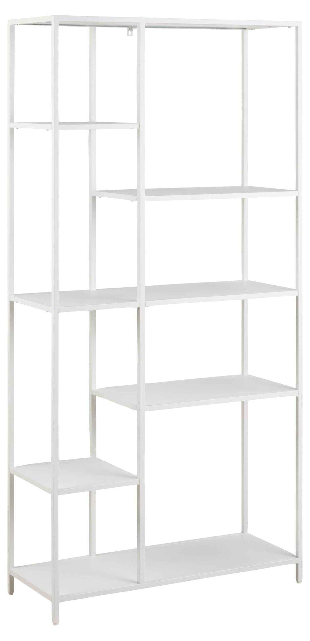 Actona Biblioteca din metal, Newcastle Alb, l79,5xA30xH165 cm