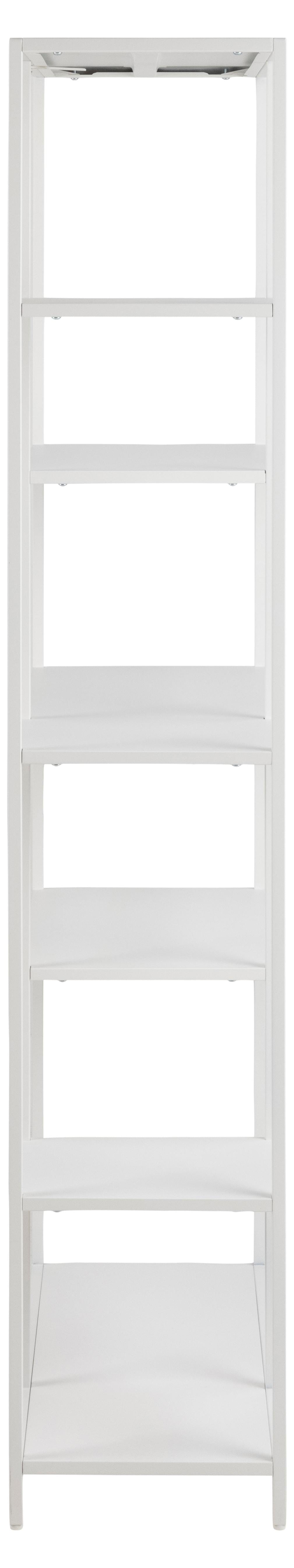 Actona Biblioteca din metal, Newcastle Alb, l79,5xA30xH165 cm