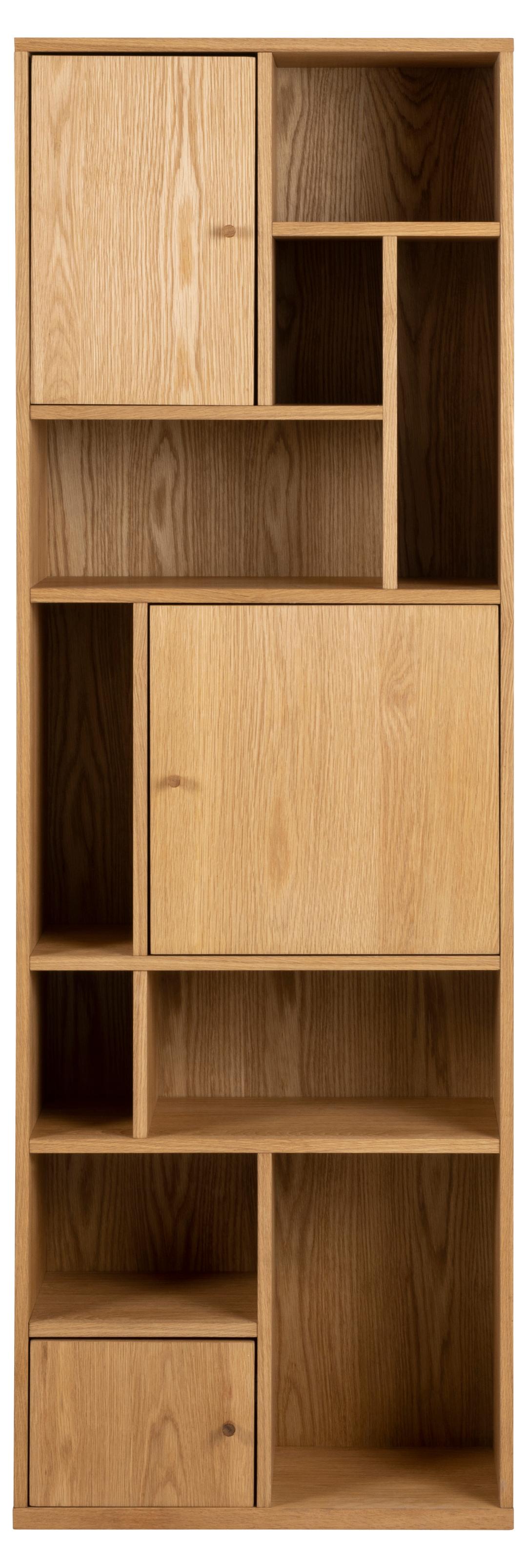 Actona Biblioteca din pal, cu 3 usi, Rangoon Natural, l60,5xA30xH180 cm