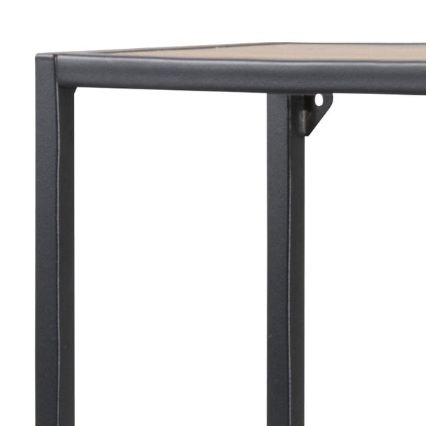 Actona Biblioteca din pal si metal Seaford Stejar / Negru, l75xA20xH91 cm