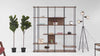 Dogtas Biblioteca din pal si metal Terra Natural / Negru, l170xA35xH180 cm